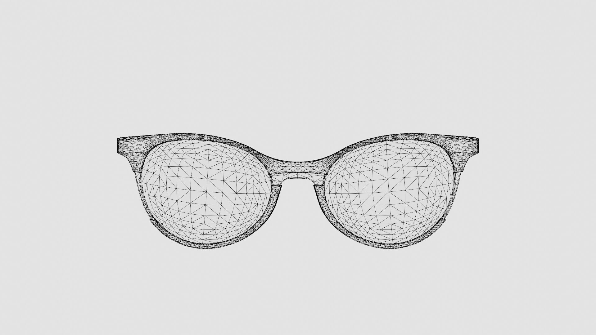 JF Rey - JF1466 9975 Glasses Low-poly 3D model_6