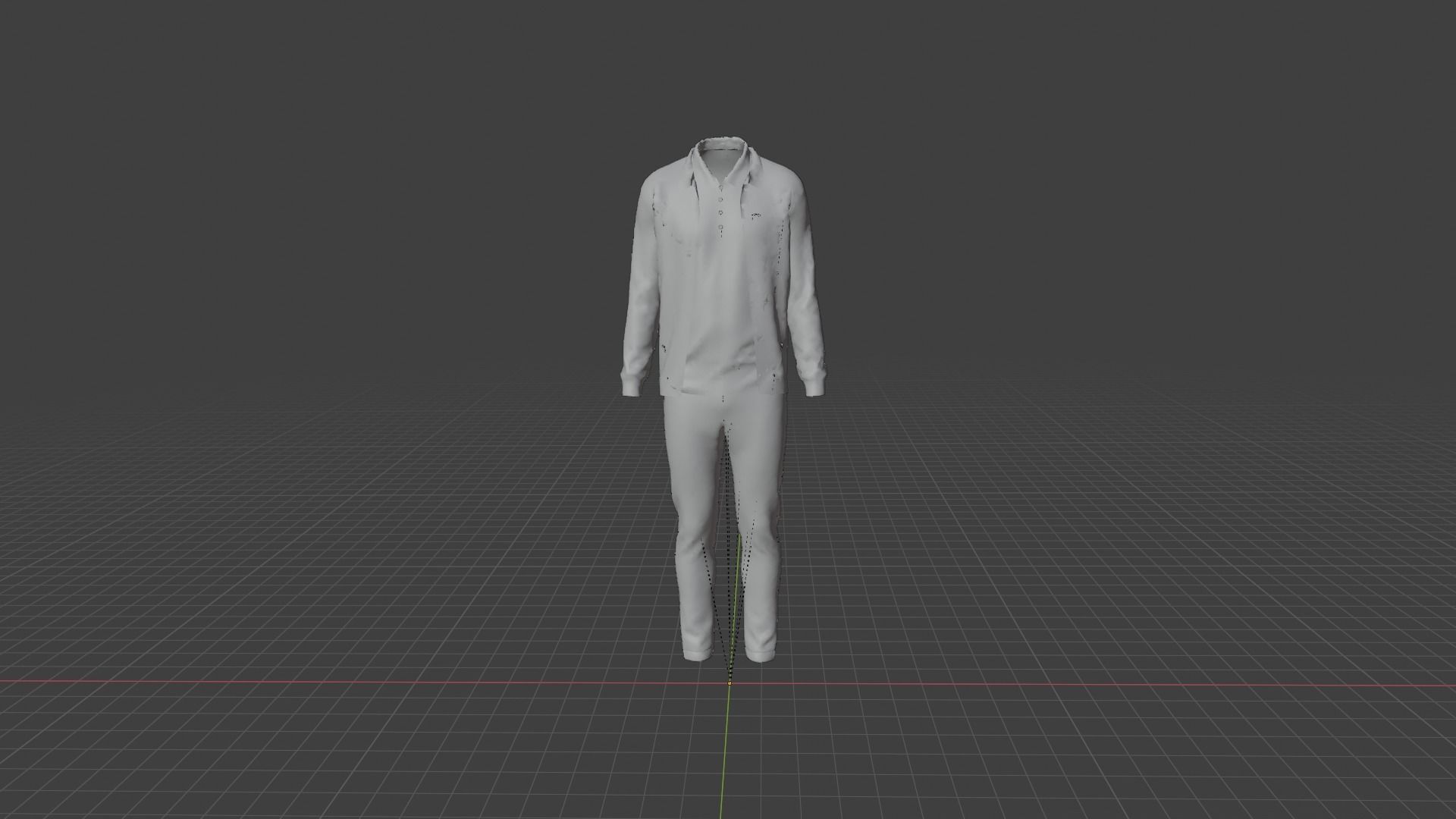 Man Clothes Low-poly 3D model_8