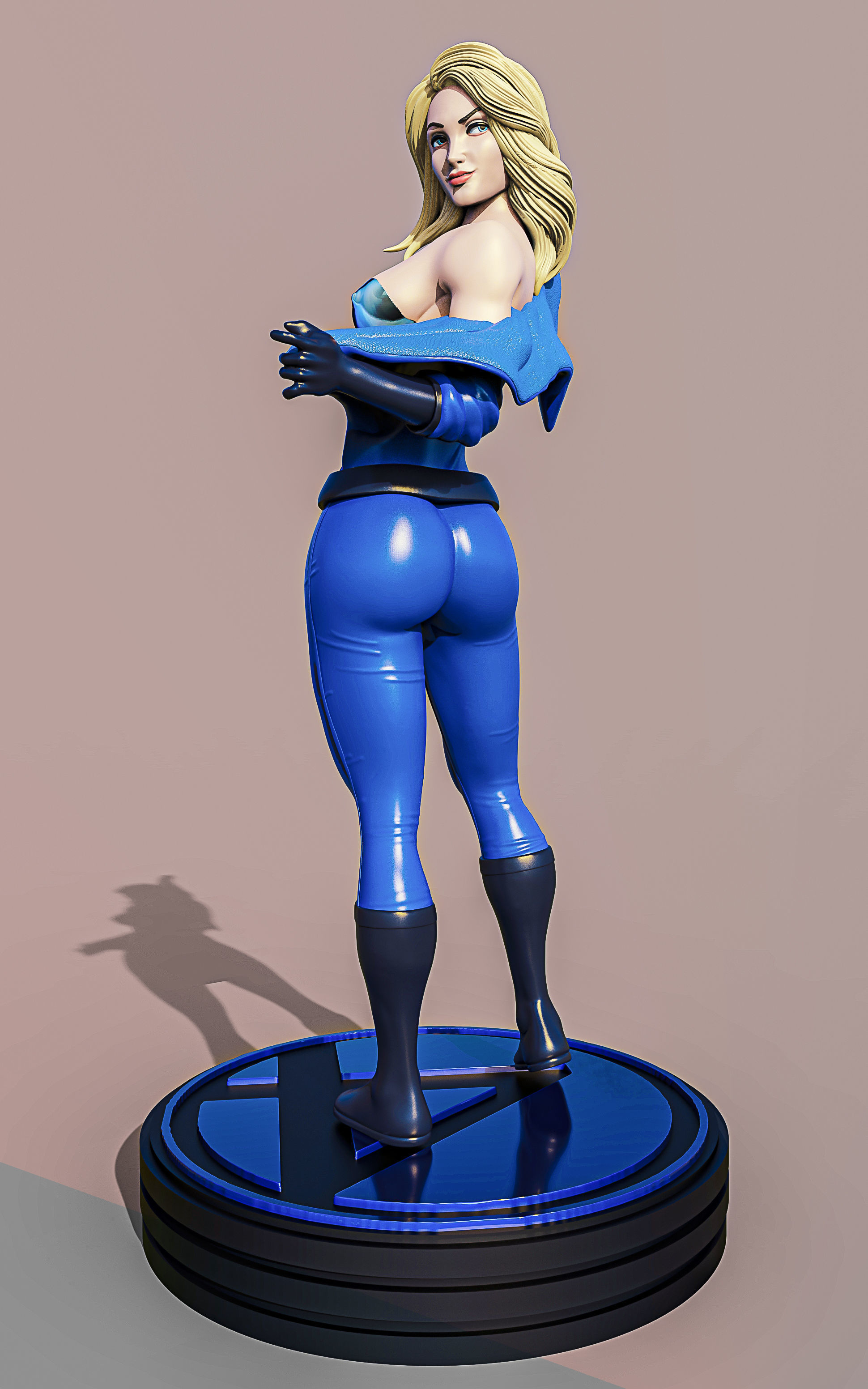 INVISIBLE GIRLS - 4 FANTASTIC 3D print model_9