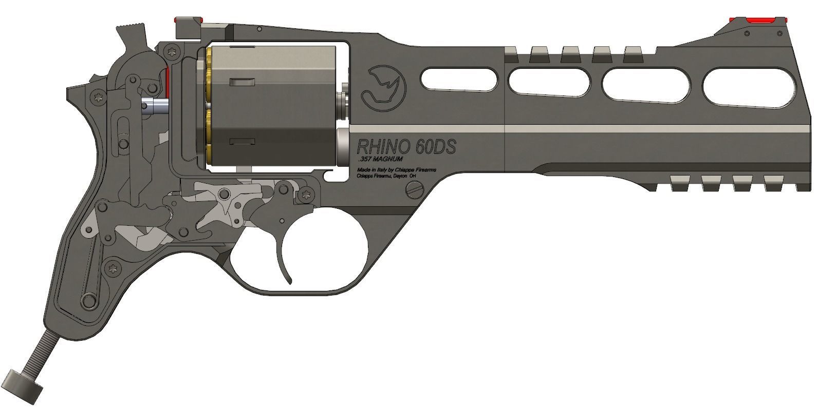 Chiappa Rhino 60DS Revolver 3D model_13