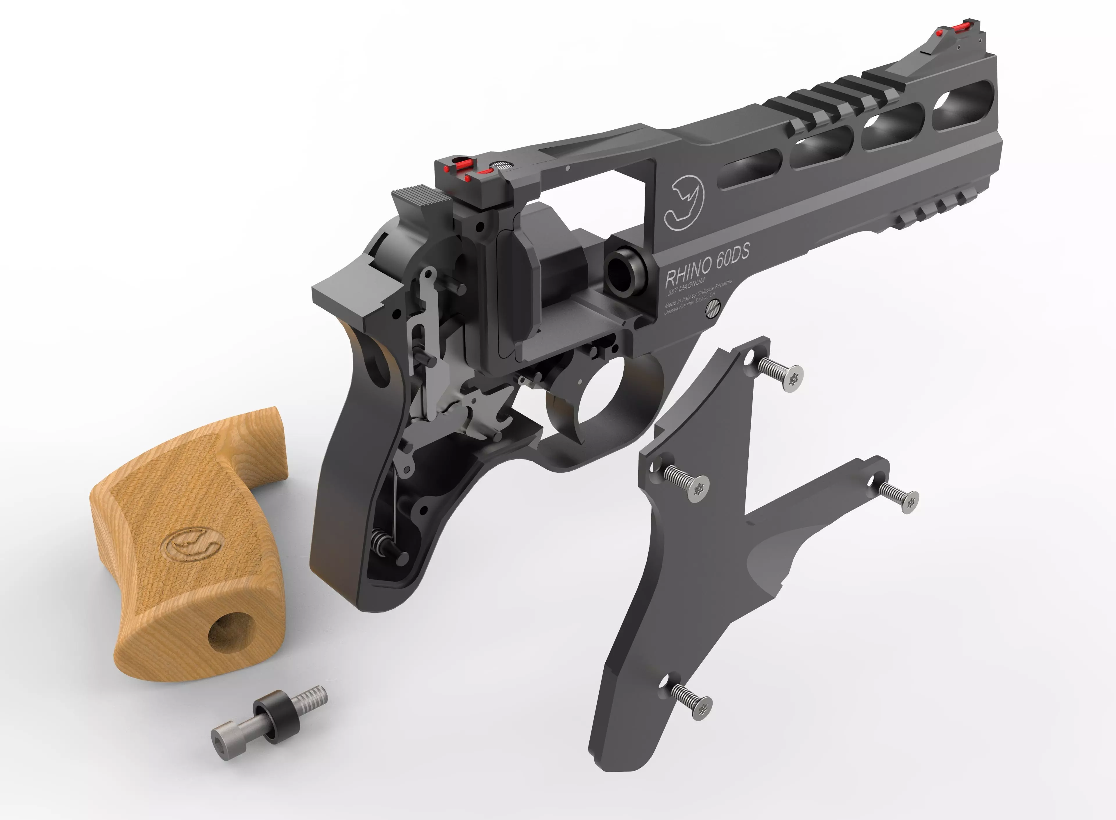 Chiappa Rhino 60DS Revolver 3D model_0