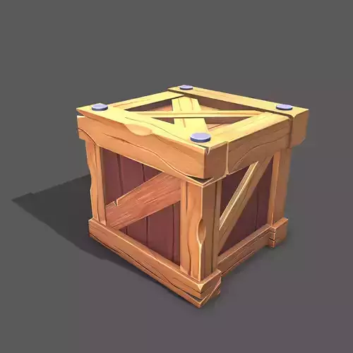 Stylized wood box