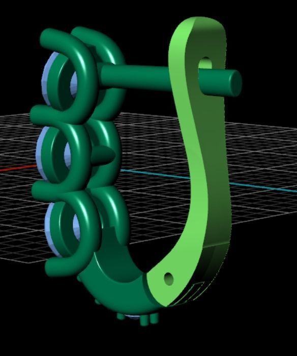 Earrings rk7 3D print model_13