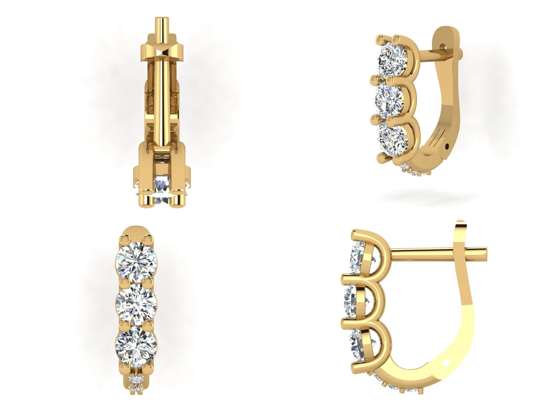 Earrings rk7 3D print model_5