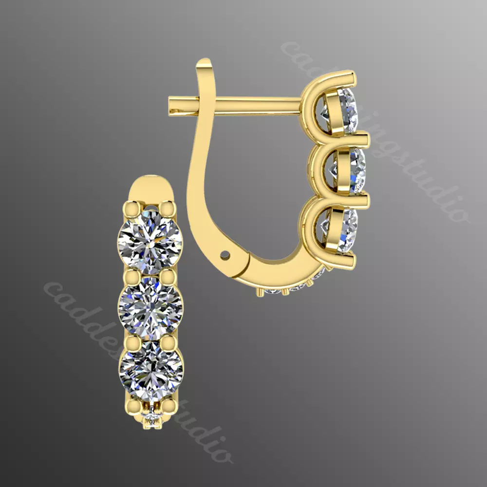 Earrings rk7 3D print model_0