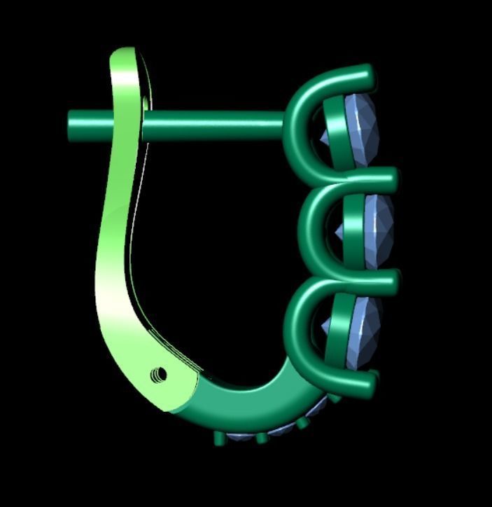 Earrings rk7 3D print model_7