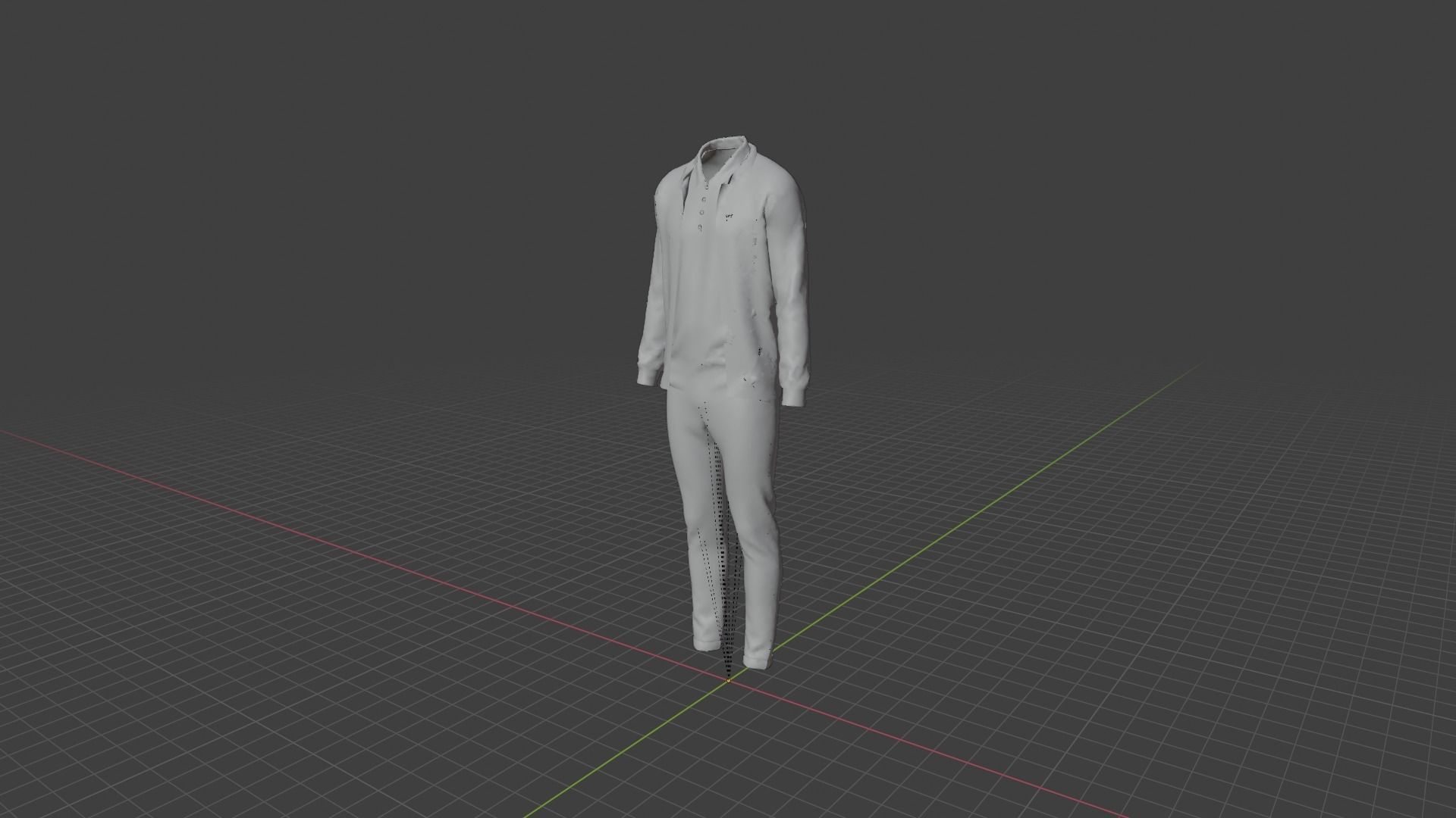 Man Clothes Low-poly 3D model_9