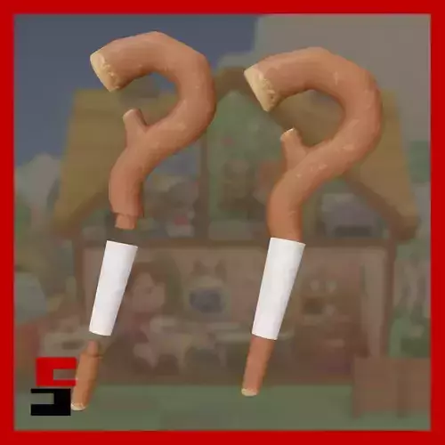 Animal Crossing Tree Branch Wand Replica Prop 3D print model