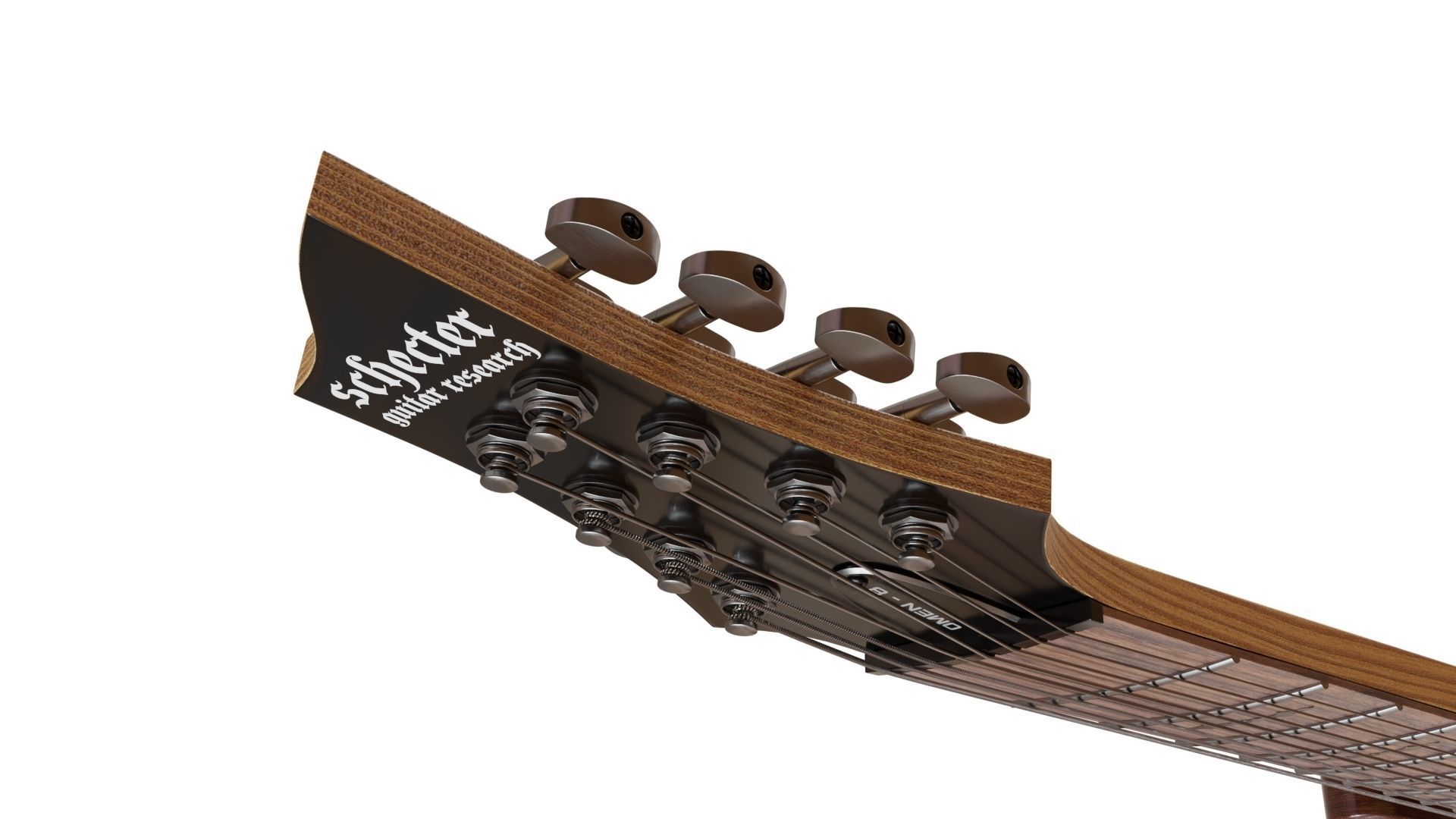 Schecter OMEN-8 Electric Guitar 3D model_9