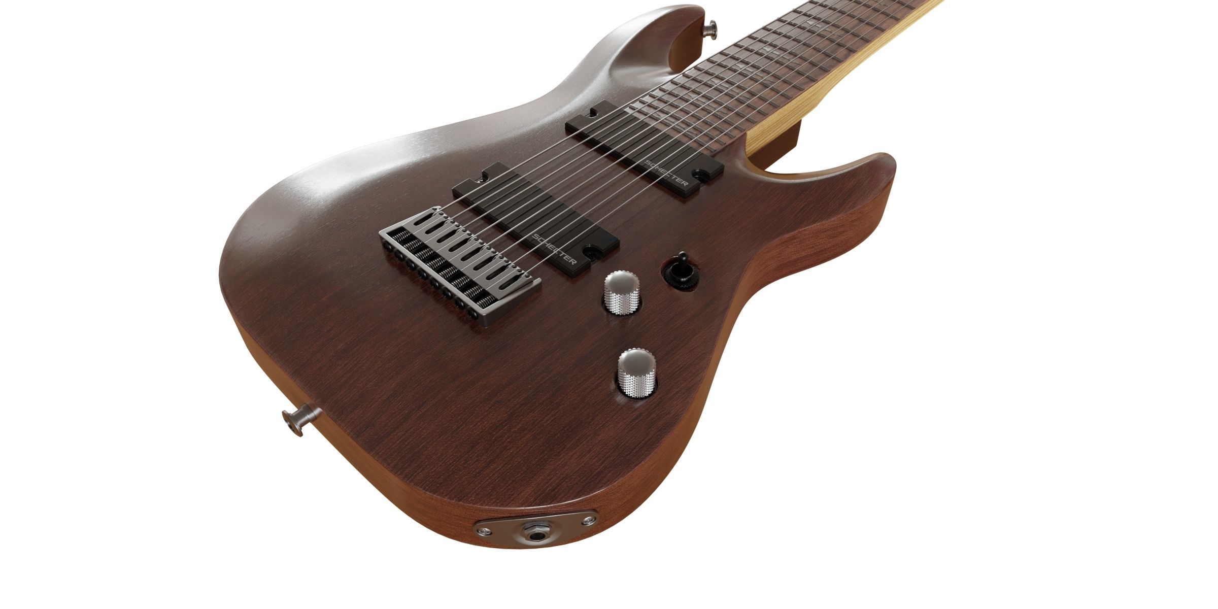 Schecter OMEN-8 Electric Guitar 3D model_2