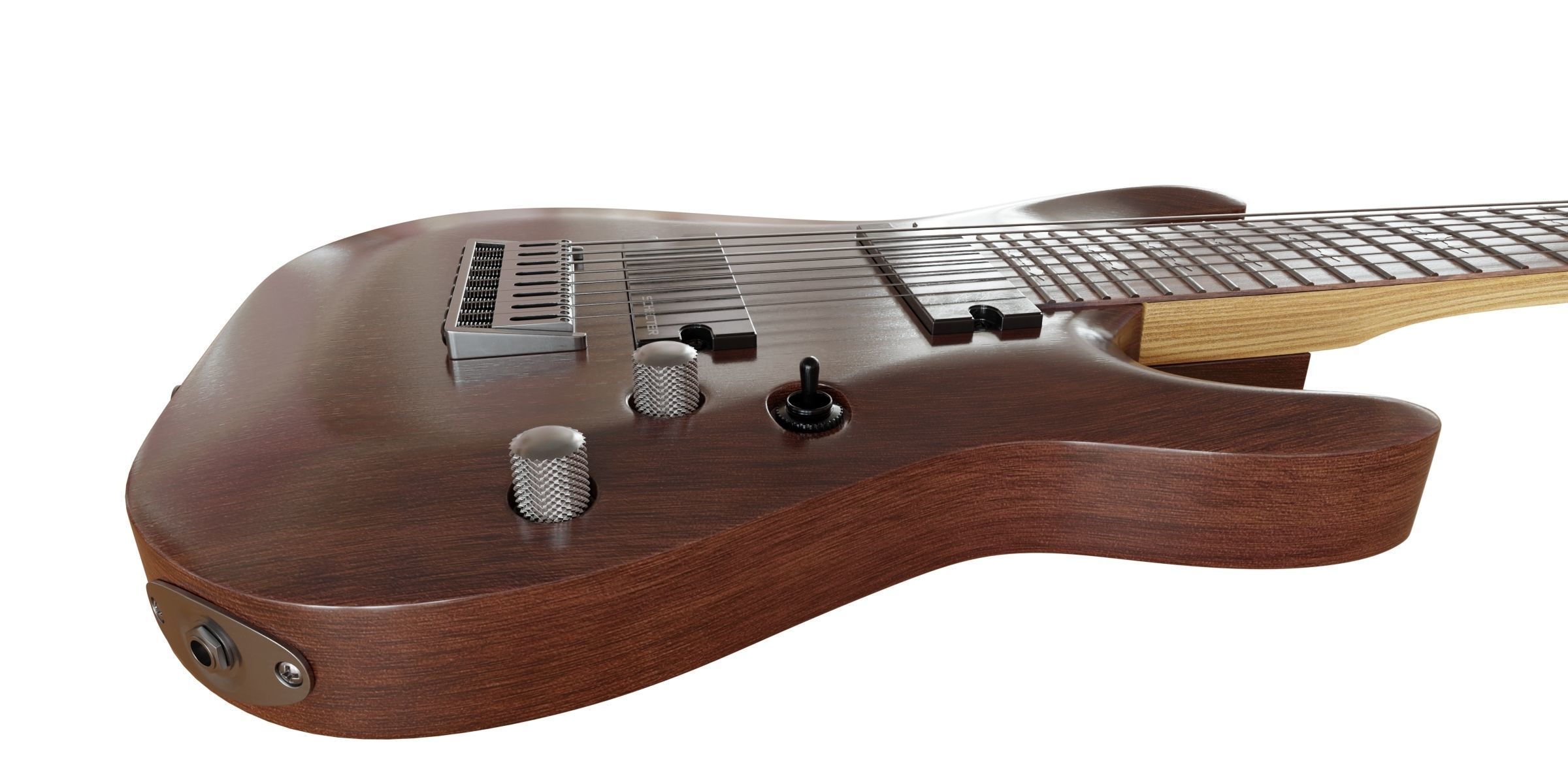 Schecter OMEN-8 Electric Guitar 3D model_4