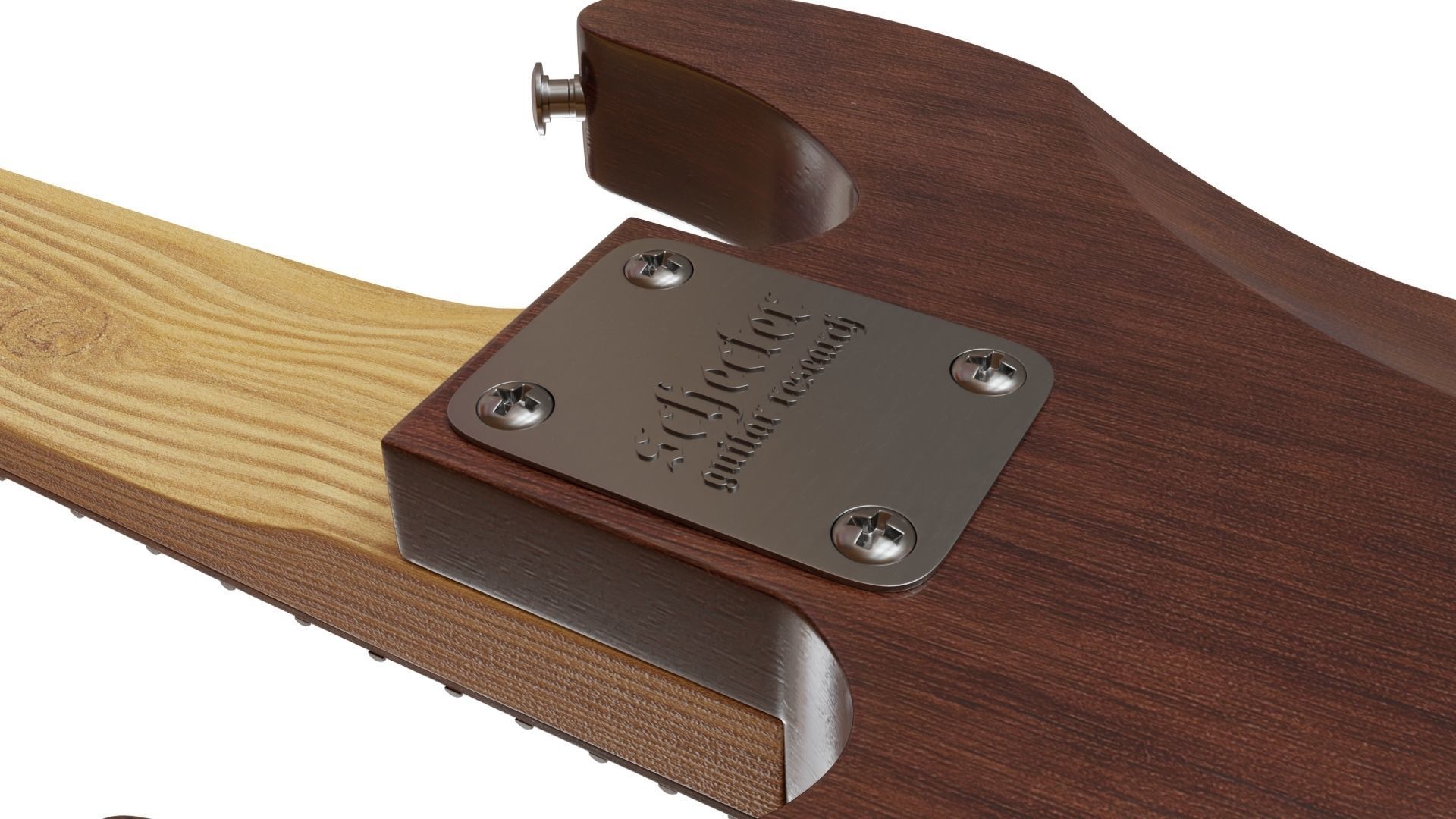 Schecter OMEN-8 Electric Guitar 3D model_7