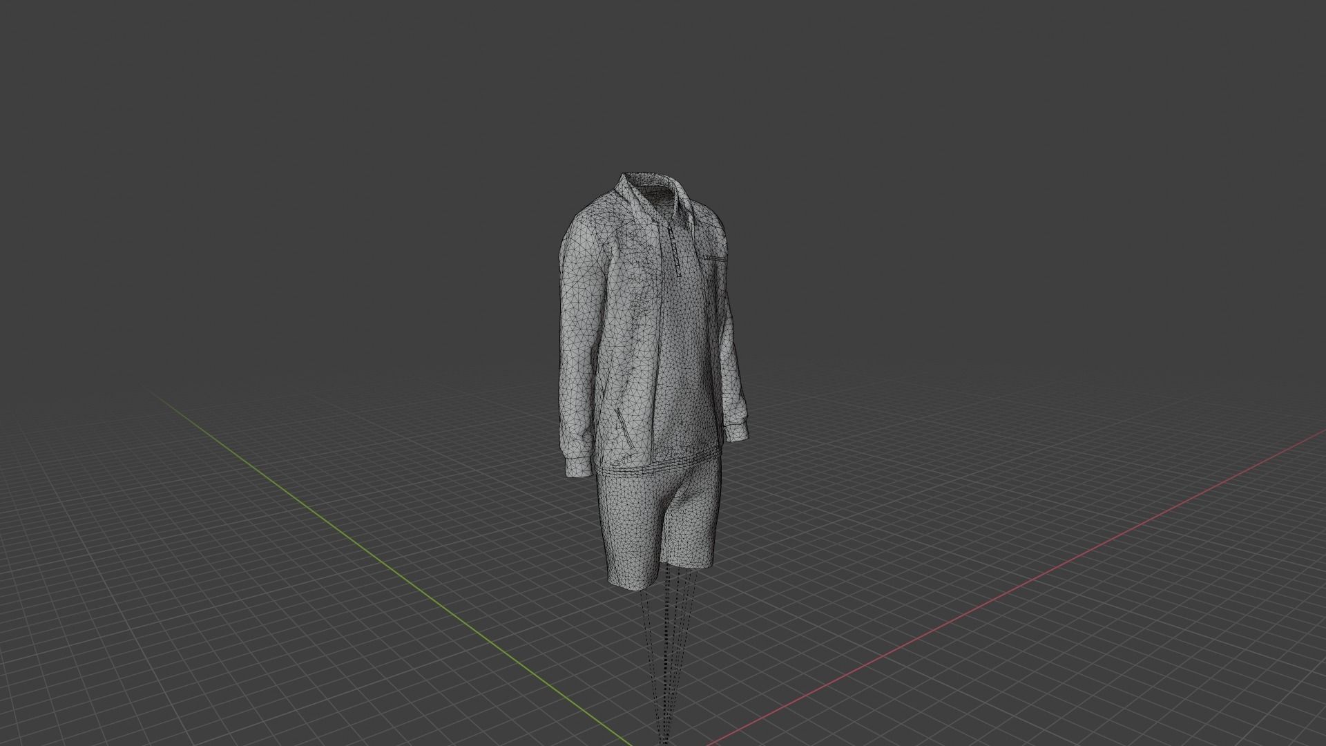 Man Clothes Low-poly 3D model_7