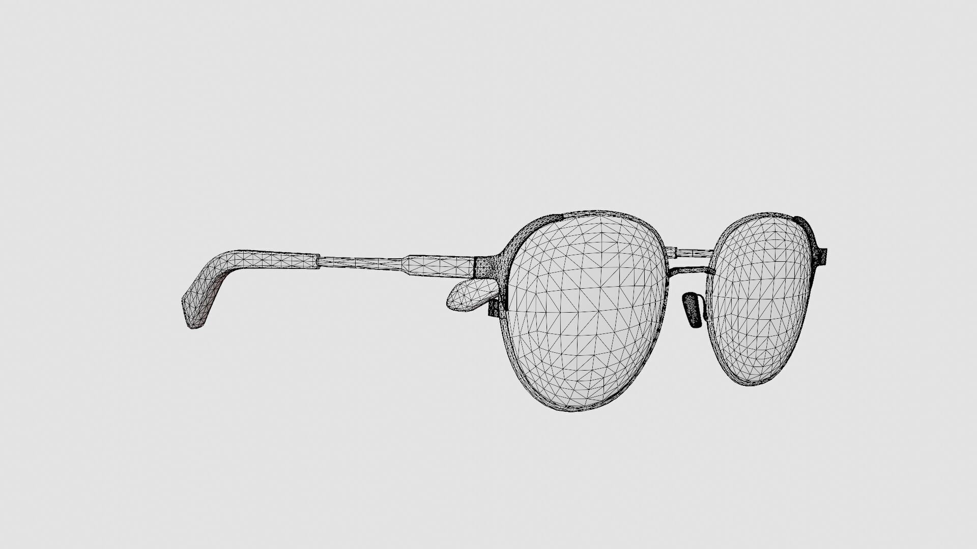 JF Rey Petite - PM061 8095 Glasses Low-poly 3D model_7