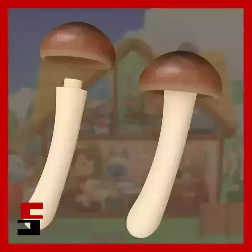 Animal Crossing Mushroom Wand Replica Prop 3D print model
