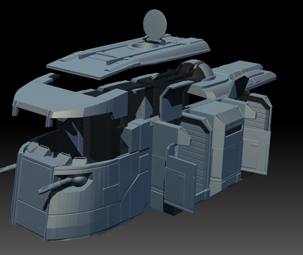 Imperial Troop Transport 3D print model_1