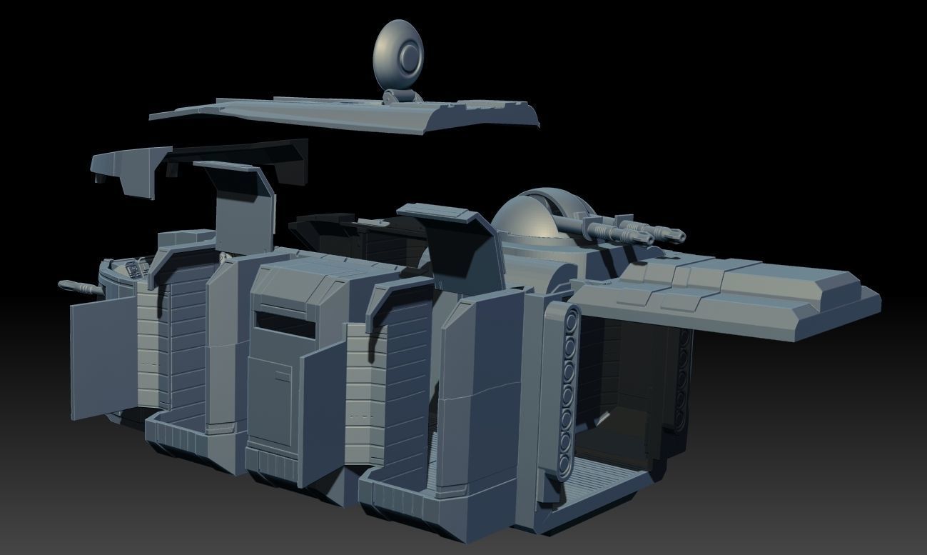 Imperial Troop Transport 3D print model_2