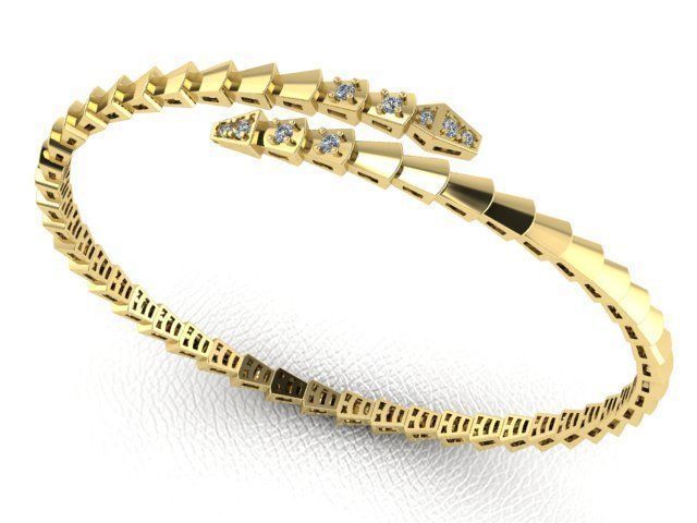 BVLGARI SERPENTI BRACLET 3D print model_1