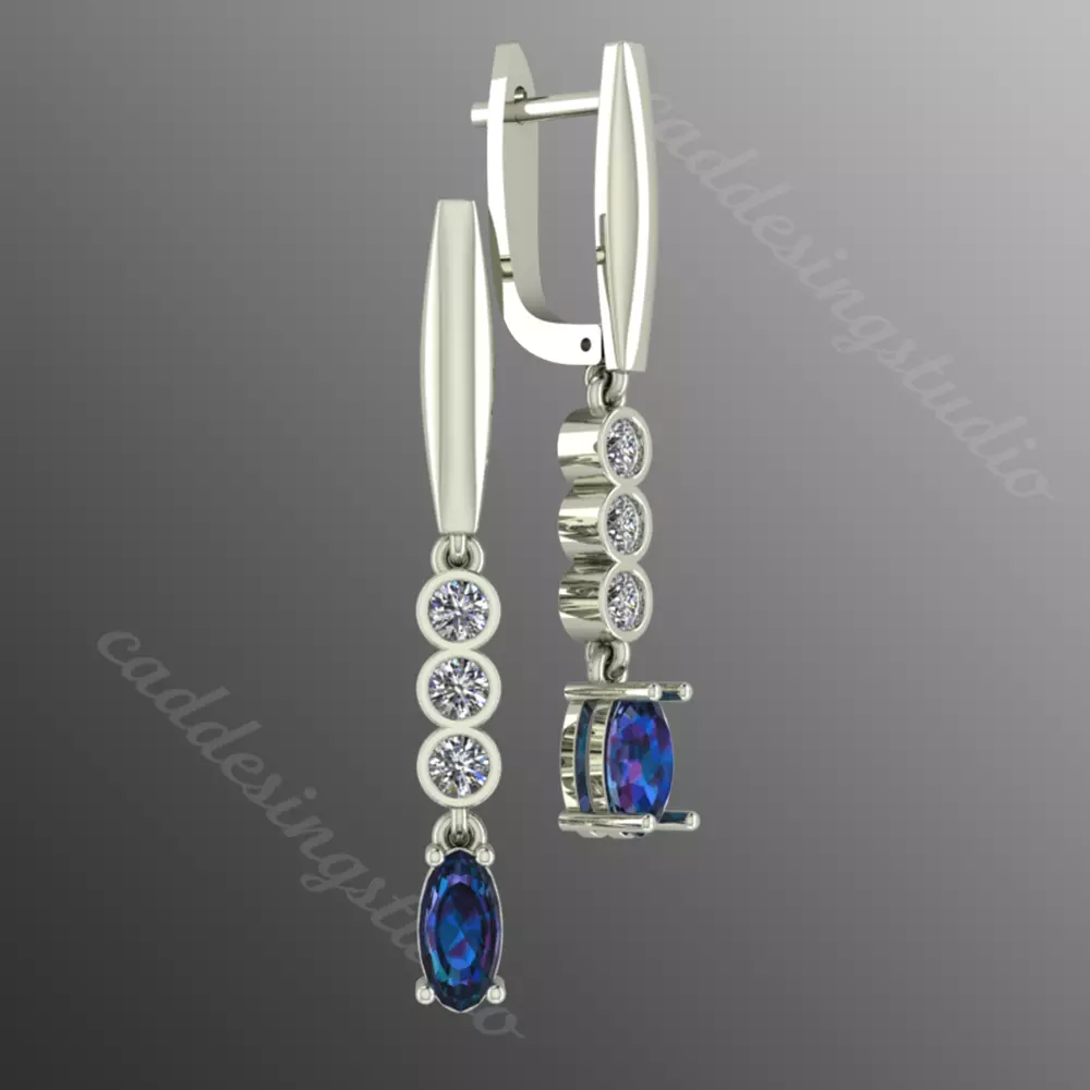 Earrings rk8 3D print model_0