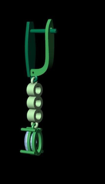 Earrings rk8 3D print model_7