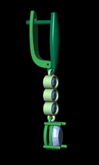 Earrings rk8 3D print model_12