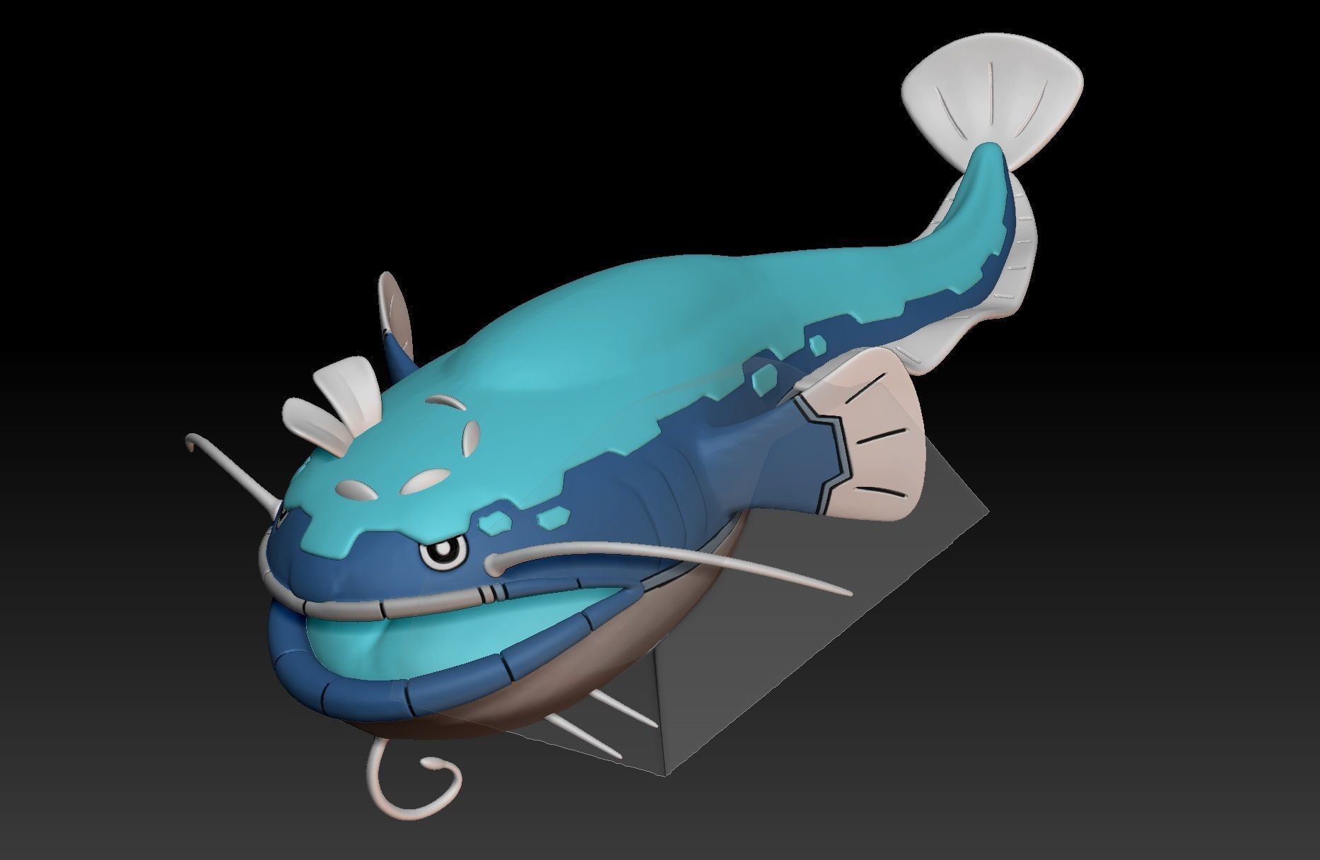 Pokemon Dondozo 3D print model_1