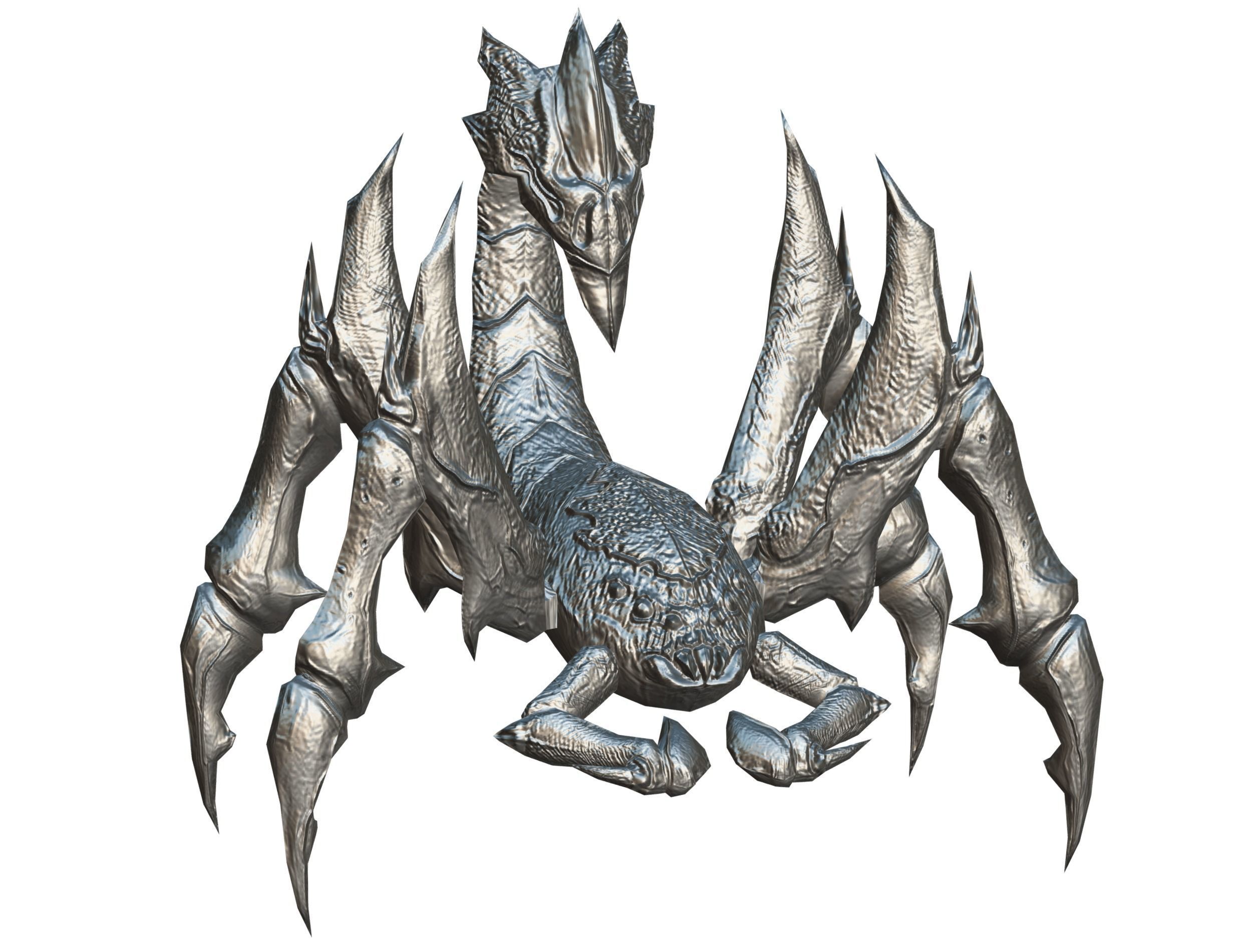 Low Poly Monster Purple Scorpio Creature Low-poly 3D model_21