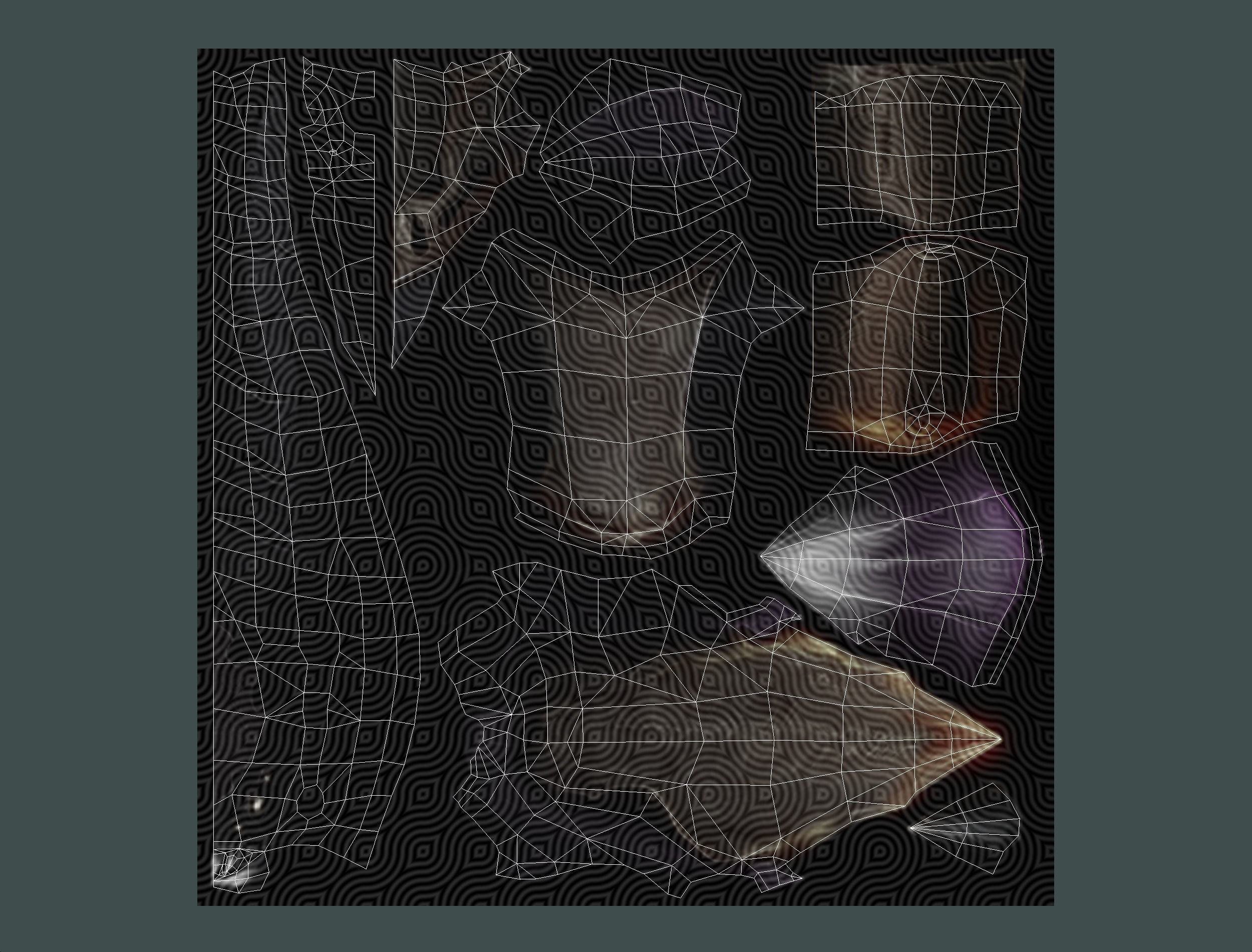 Low Poly Monster Purple Scorpio Creature Low-poly 3D model_23