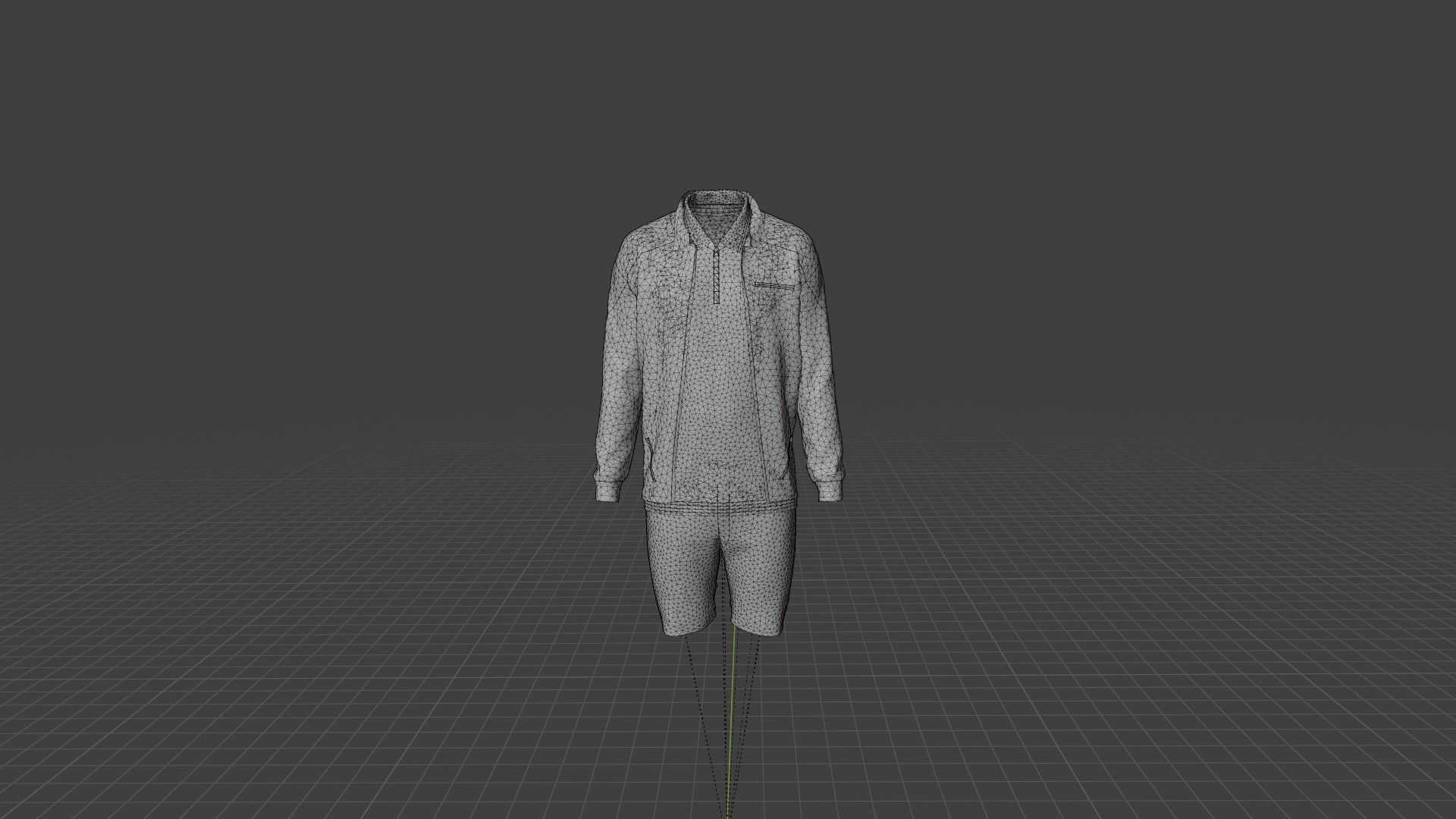Man Clothes Low-poly 3D model_8