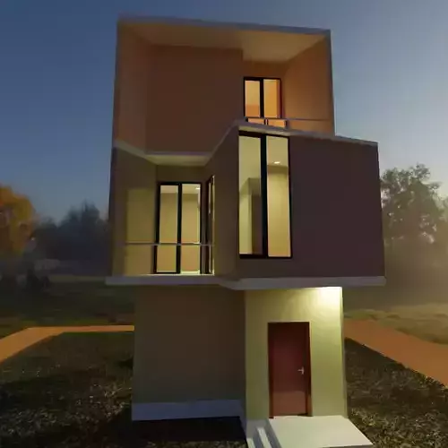 Modern House - exterior only 3D model