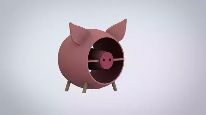 Nightstand pig 3D model
