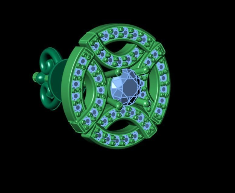 Earrings rk10 3D print model_11