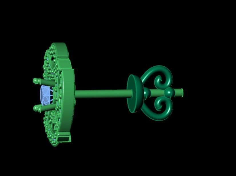 Earrings rk10 3D print model_8