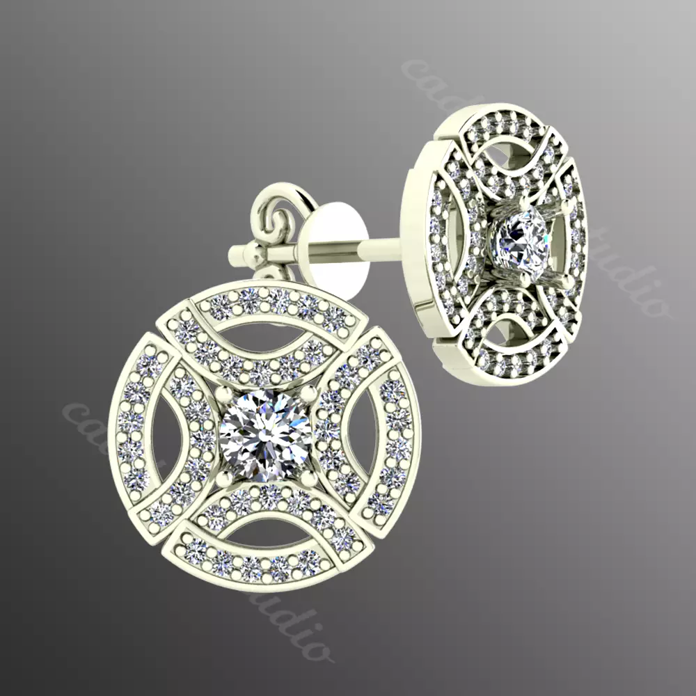 Earrings rk10 3D print model_0