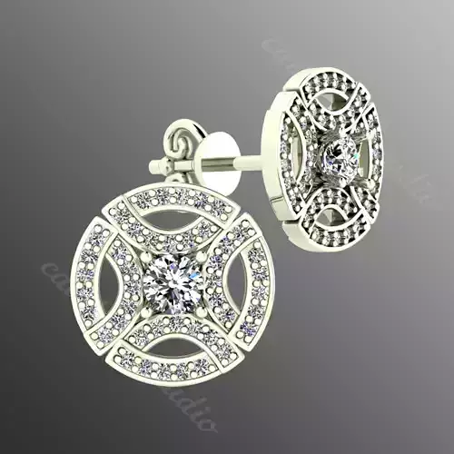 Earrings rk10 3D print model Earrings rk10 3D print model