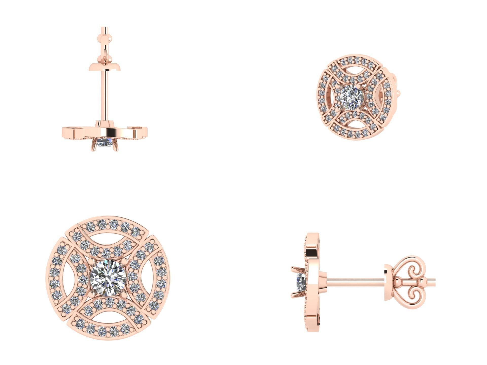 Earrings rk10 3D print model_5