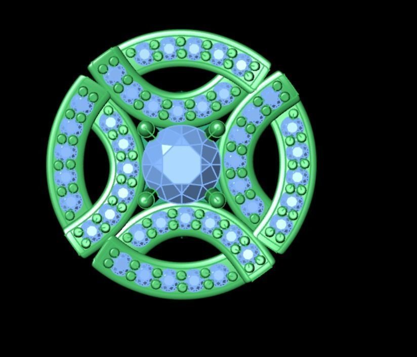 Earrings rk10 3D print model_6