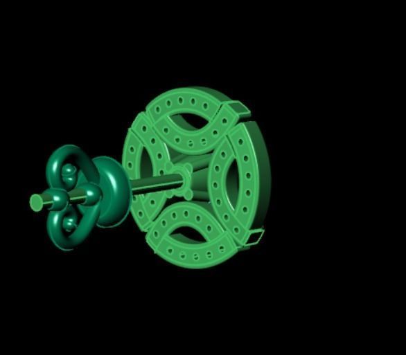 Earrings rk10 3D print model_9