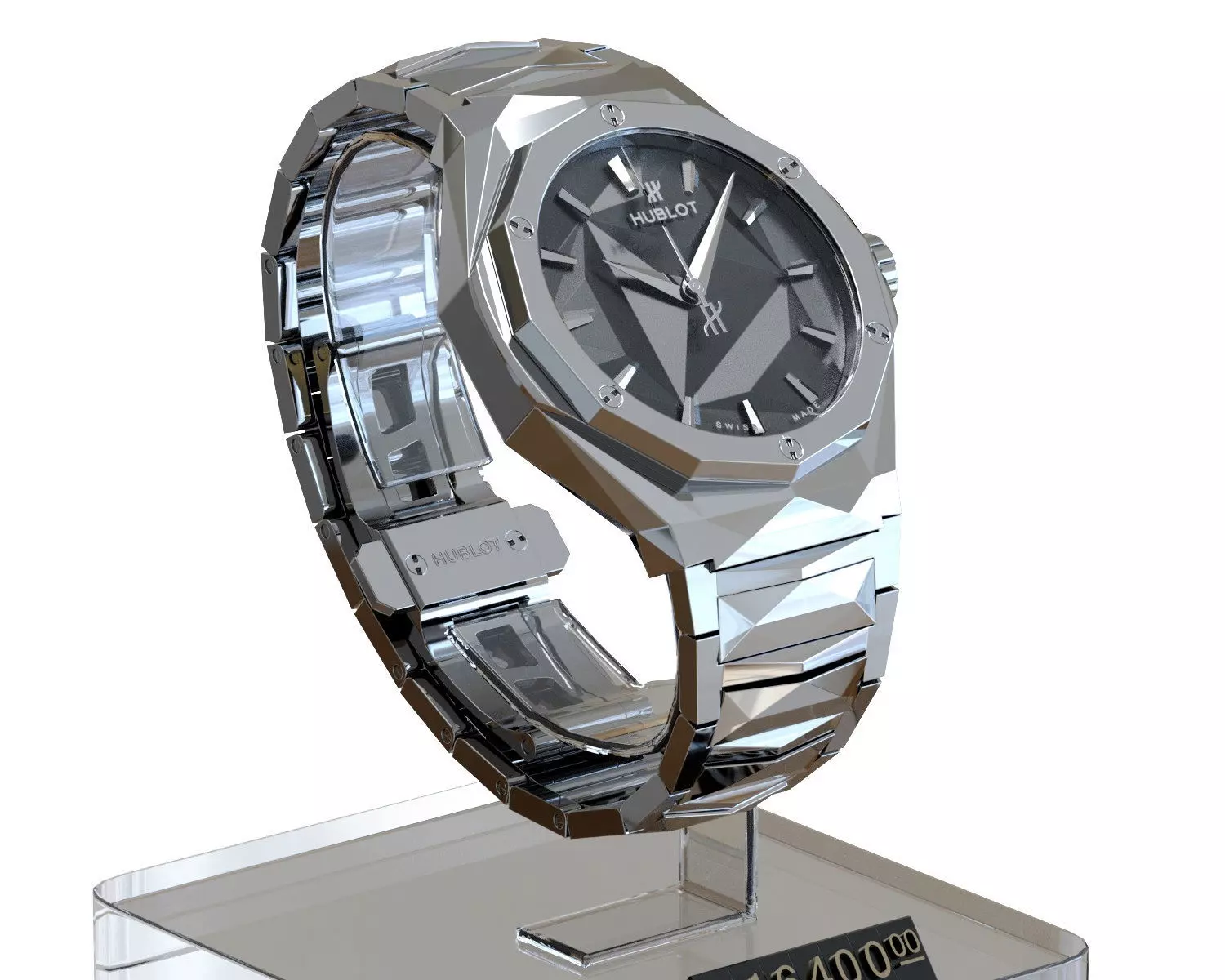 PBR - Wristwatch - Hublot - Orlinski Titanium - Blender - Cycles 3D model