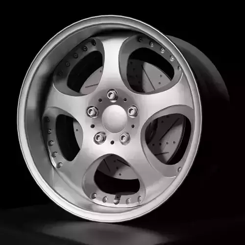 Gartmaier - 3 Piece Wheels - Game Ready Low-poly 3D model
