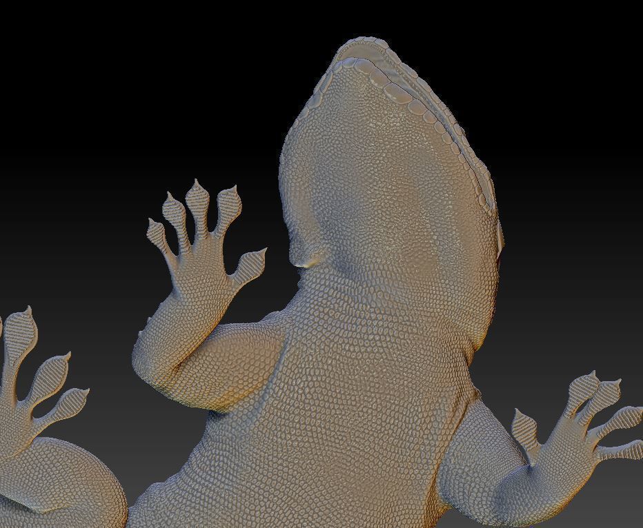 Gecko lizard 3D print model_7