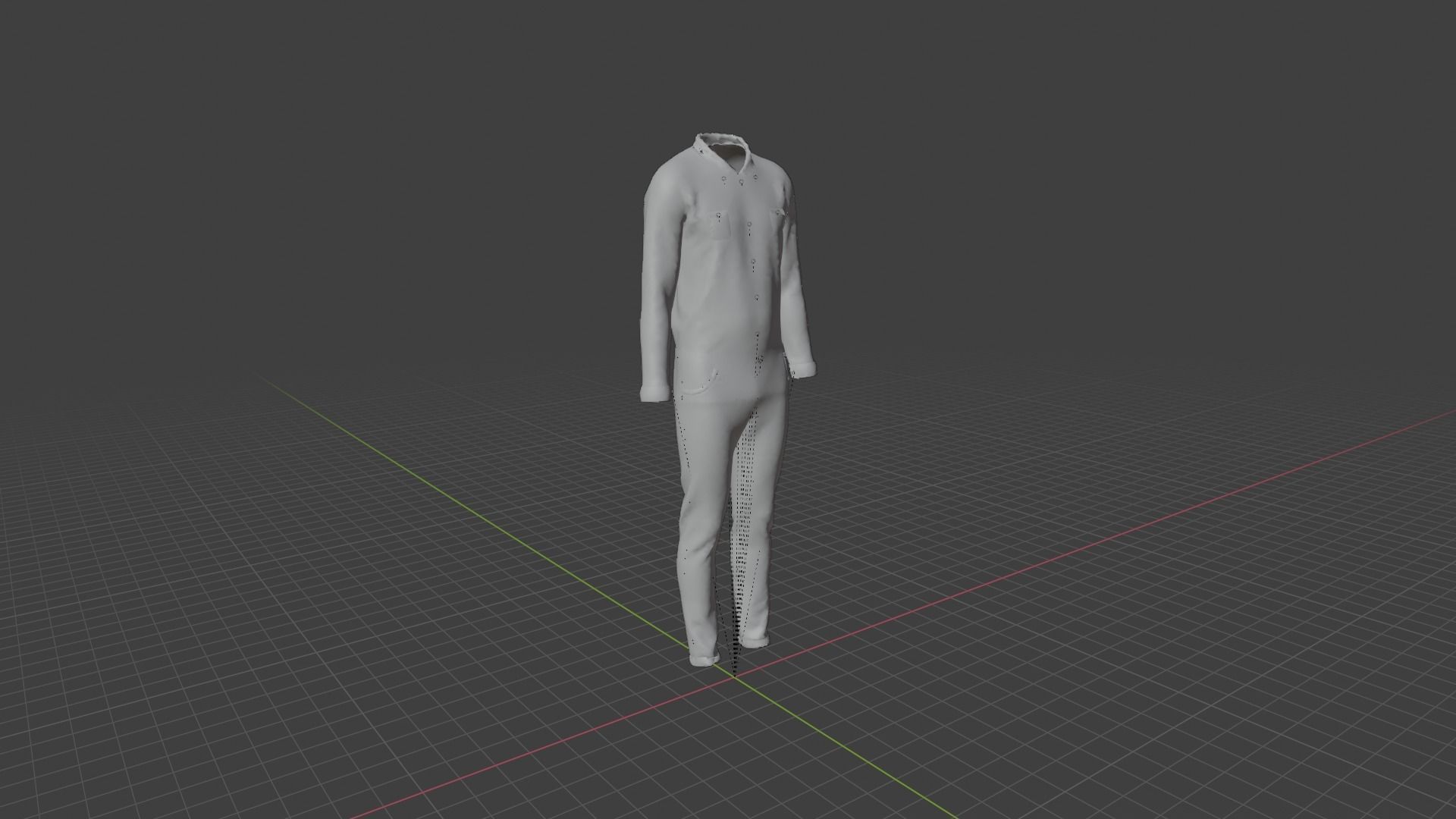 Man Clothes Low-poly 3D model_7