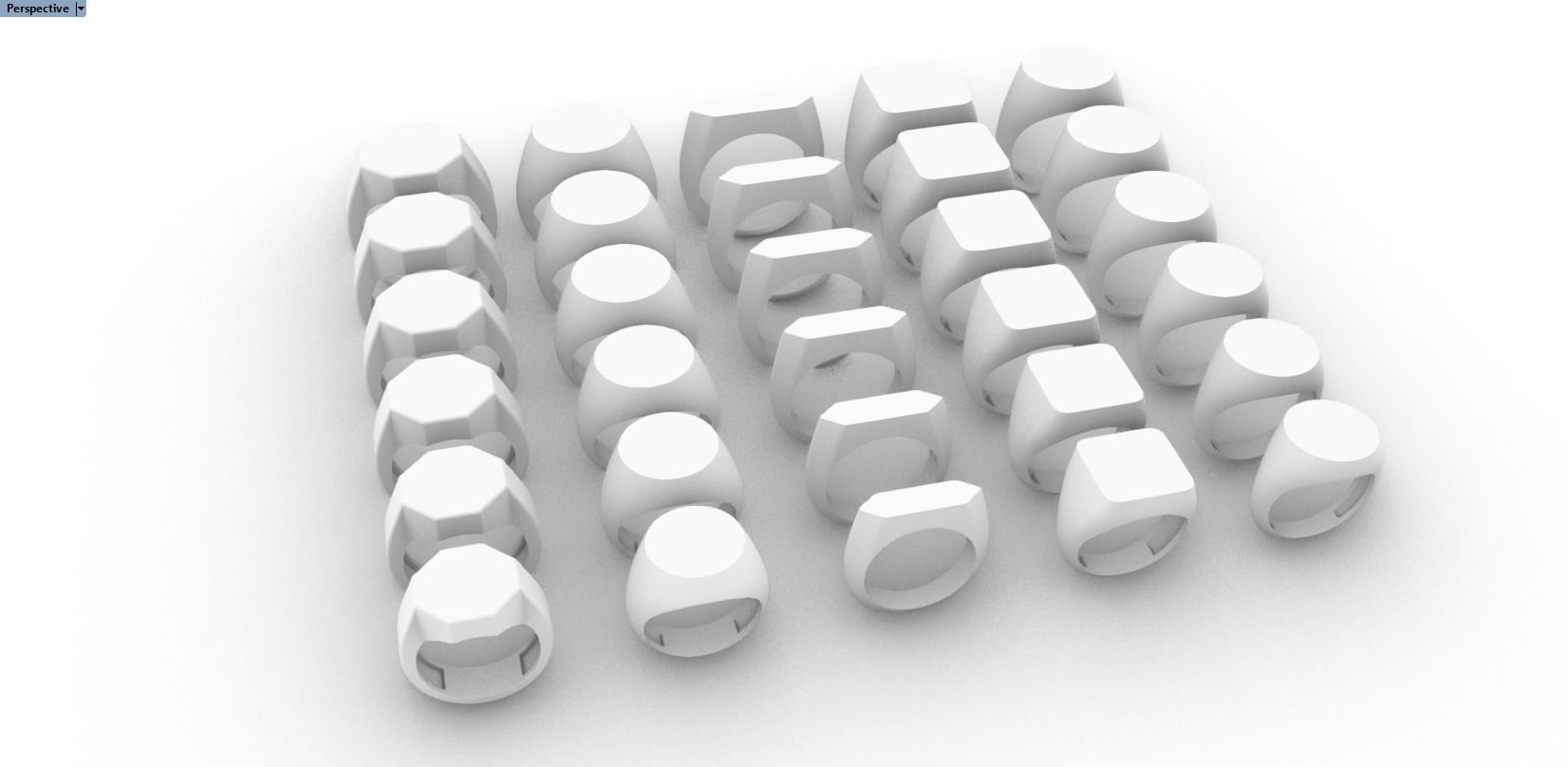 30 signets dimension collection 3D print model_7