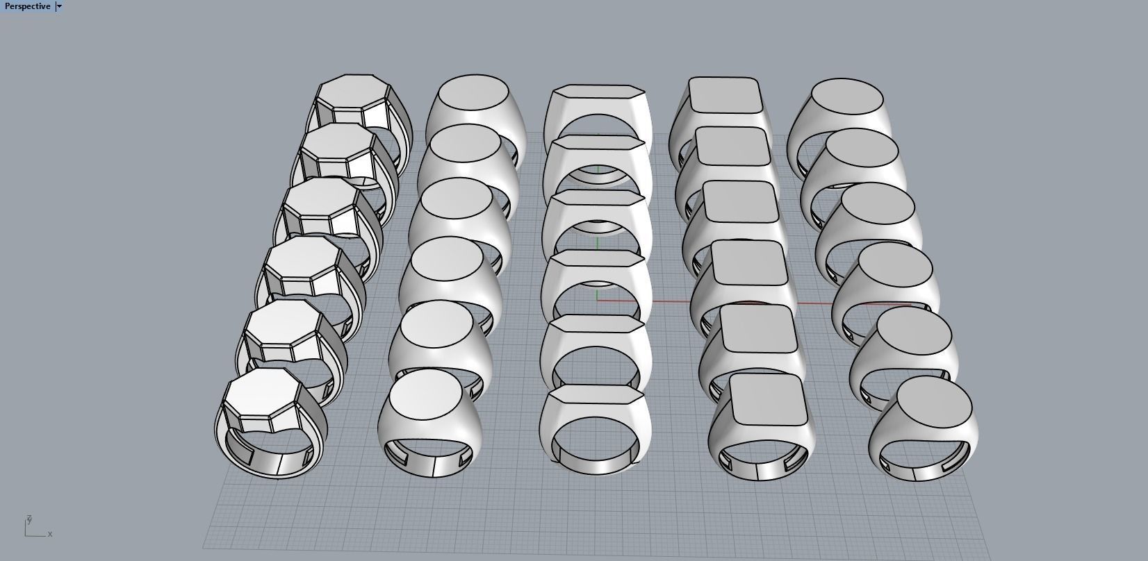 30 signets dimension collection 3D print model_6