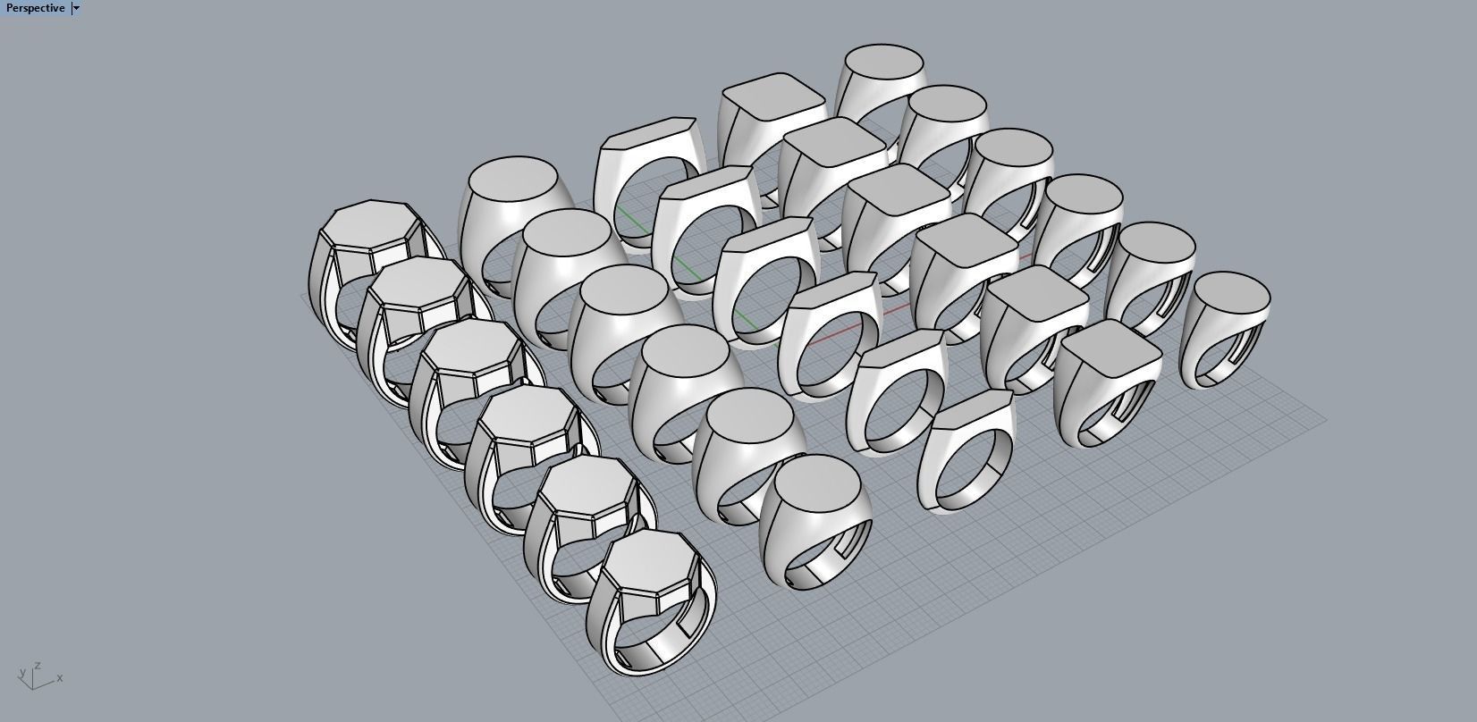 30 signets dimension collection 3D print model_5