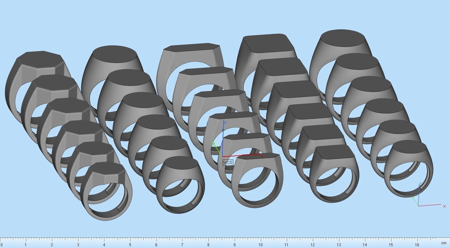 30 signets dimension collection 3D print model_14