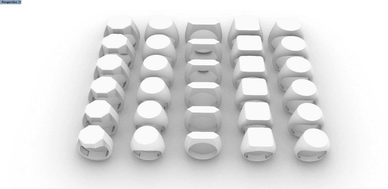 30 signets dimension collection 3D print model_9