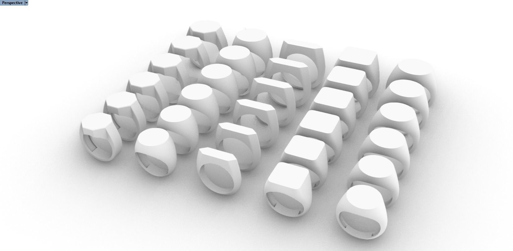 30 signets dimension collection 3D print model_8