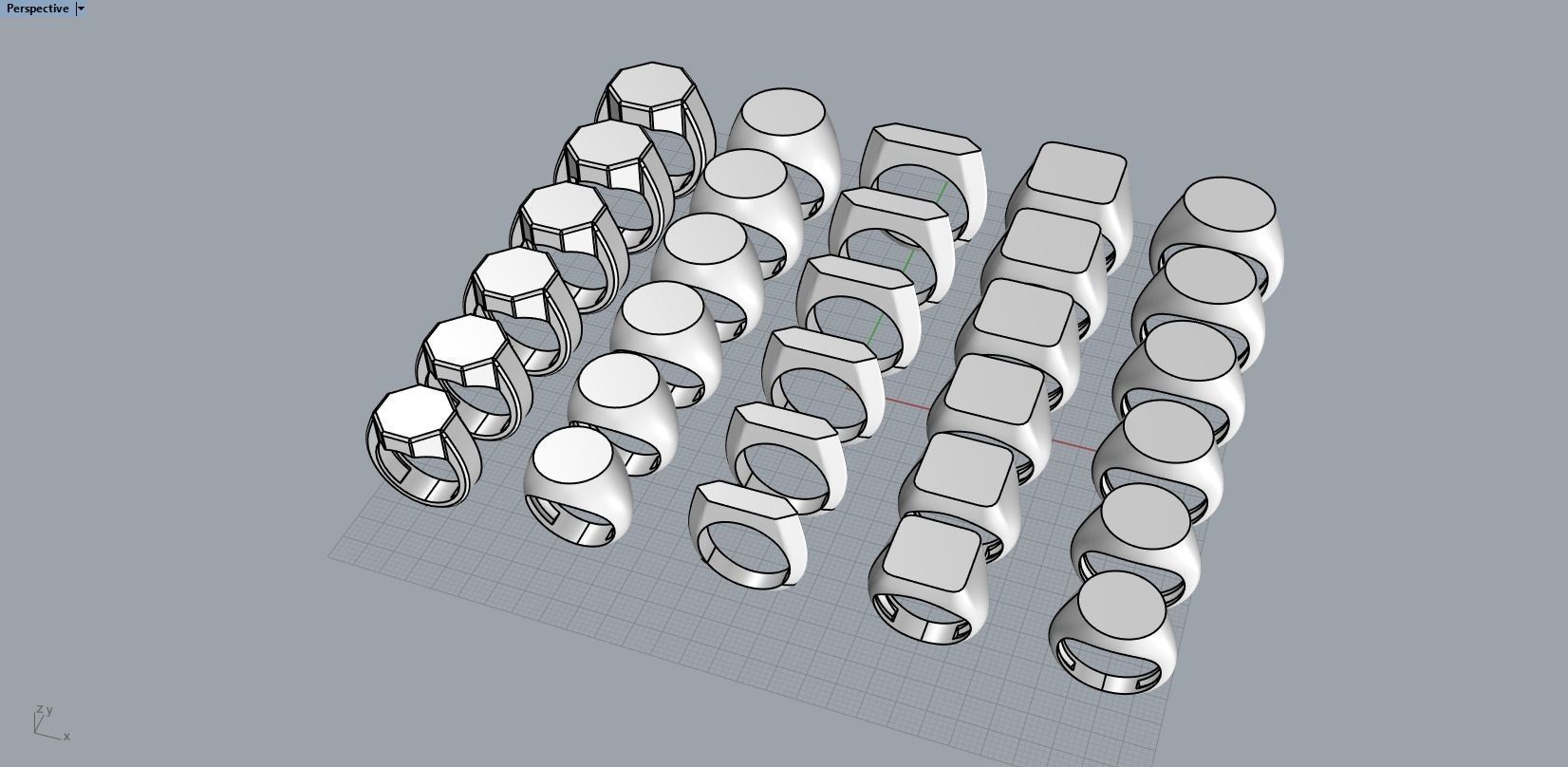 30 signets dimension collection 3D print model_4