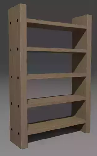 Wooden 5 shelf shelving